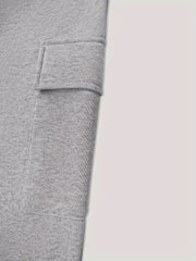 6pcs Women'S Casual Short Camisole And Elastic Waist Pocket Work Pants Set for Spring And Summer, Solid Color Everyday Outfit