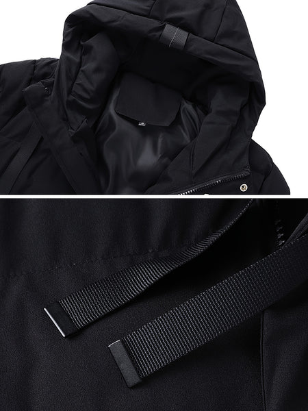 Jingmeleng Selection: Men's Simple Casual Soft and Comfortable Padded Hooded Coat, Stylish and Versatile