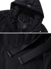Jingmeleng Selection: Men's Simple Casual Soft and Comfortable Padded Hooded Coat, Stylish and Versatile