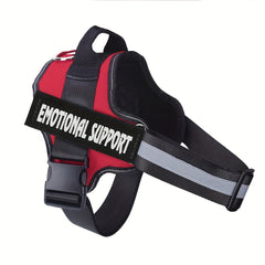 Basic Dog Harness for Emotional Support Dogs Non-Tension Reflective Adjustable Non-Choking Pet Vest Straps with Handles for Easy Walking And Training for Small Medium And Large Dogs