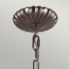 Feiss Adams 4 Light Pendant Chandelier - Antique Nickel