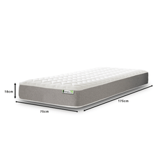 Starlight Beds Zig Zag Hybrid Memory Foam and Open Coil Spring 18CM Deep Mattress