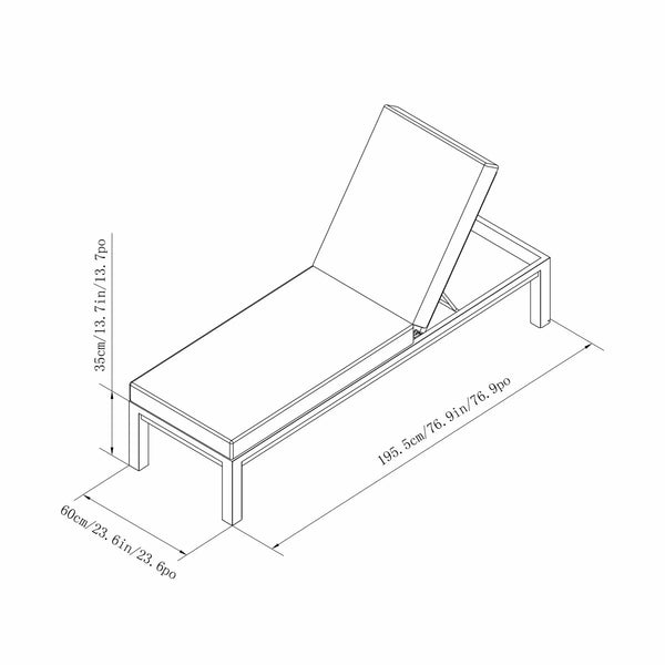 Sunvilla Cinder Cushioned Chaise Lounger - Set of 2