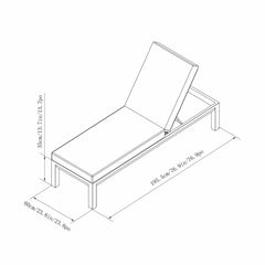 Sunvilla Cinder Cushioned Chaise Lounger - Set of 2