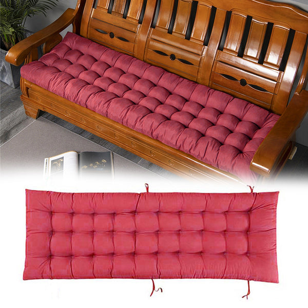 Garden Bench Cushion Chair Cushion, Sun Lounger Cushion Pads 160*50*8cm Thick Garden Recliner Chair Replacement Anti-Slip Cushion Sunbed Cushion 2 3 Seater Seat Pad for Porch Swing Patio Lawn Various Colour Options