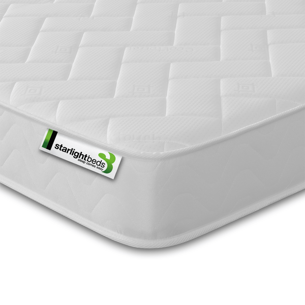 Starlight Beds 17CM Deep Small Brick White Border Hybrid Memory Foam and Spring Mattress