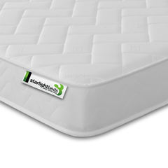 Starlight Beds 17CM Deep Small Brick White Border Hybrid Memory Foam and Spring Mattress