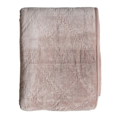 Gallery Quilted Cotton Velvet Bedspread in Duck Egg