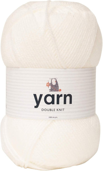 Korbond DK Beige Yarn - 100G Acrylic Wool - Lightweight, Hypoallergenic & Durable Double Knit Crochet Yarn Knitting Wool (290M Total)
