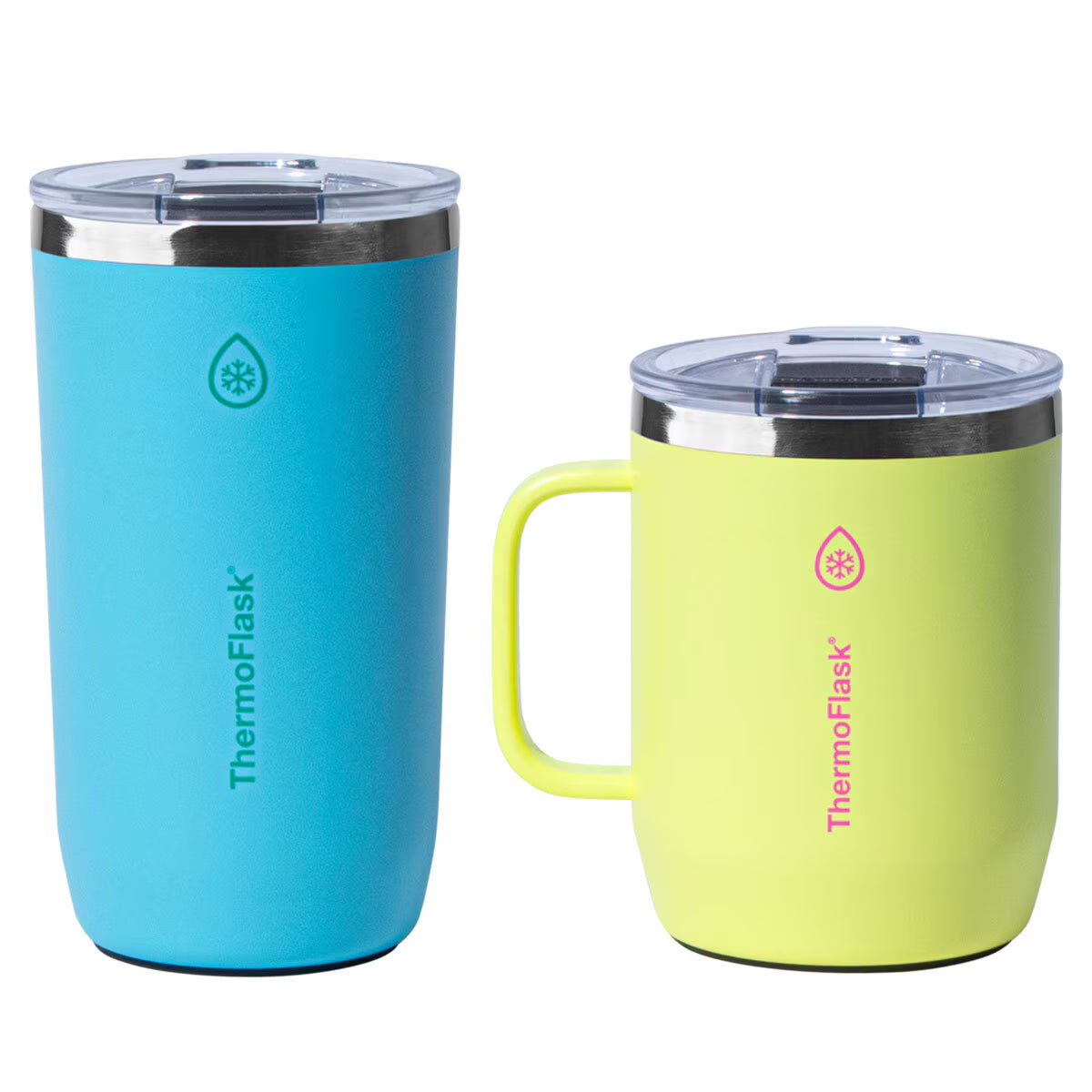 Thermoflask Coffee and Mug Set in Blue & Yellow