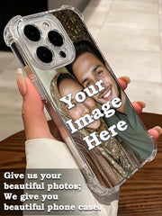 Phone Case - Personalized Transparent Anti-Drop Phone Cover with Custom Photo Printing, Featuring High-Definition UV Printing, Suitable for Iphone 17, 16 Promax, 16, 15 Promax, 15 Pro, 15, 14 Promax, 14 Pro, 14, 11, 11 Promax, 12, 12 Pro, 12 Promax