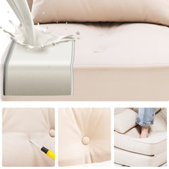 Folding Sofa Bed Adjustable Lazy Tatami Sofa Convertible Floor Couch 5 Levels Adjustable Backrest Lounge Chaise for Living Room Bedroom Guest Room