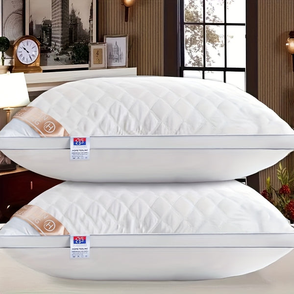 1pc/2pcs/4pcs Hotel-Style Quality Luxury Pillows for Sleeping (800G) Simple, Stylish, Elastic And Elegant, Suitable for Bedroom, Home, Living Room, Home Christmas Decor