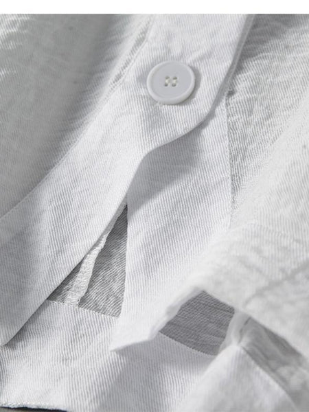 Women's Summer Sheer Lightweight Cropped Cardigan Jacket - V-Neck Button Front Button-Front Closure, Semi-Sheer Suitable for Camisoles & Dresses, Office Layering Piece, Machine Washable V-Neck Blouse Style Cardigan