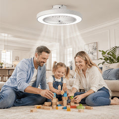 Ceiling Fans with Lights, Fan Lamp, Ceiling Lamp with Fan, Modern Lamp Fan, LED Ceiling Lights with Fans for Kid Room, Bedroom, Study Room, Office, Living Room
