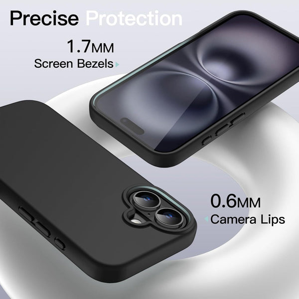 Case For iPhone 16 Pro Max Plus 15 Pro Max Plus 16e (2025) 14 Pro Max Plus 13 Pro Max Mini 12 Pro Max Mini 11 Pro Max Black Shockproof Phone Cover