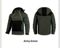 2024 Spring/Autumn Thin Hooded Men'S Thin Jacket Spring/Autumn Outerwear Men'S Versatile Jacket Men'S Casual Trendy Jacket Men'S Preppy Style Jacket