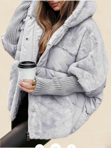 Women's Loose-Fit New Patchwork -Padded Coat for Autumn & Winter