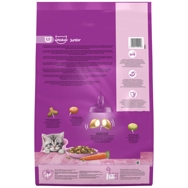 7kg Whiskas Kitten Junior Complete Dry Cat Food Chicken Cat Biscuits