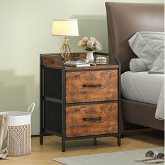 2 Drawers Bedside Table, Small Nightstand For Bedroom, Chest Of Drawers Bedroom, Storage Drawers For Living Room, Hallway