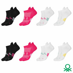 United Colors of Benetton Ladies Trainer Sock 8 Pack in Green