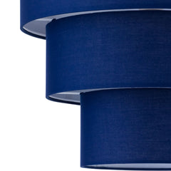 Set of 2 Barty - Navy Blue 38cm Tiered Pendant Shades
