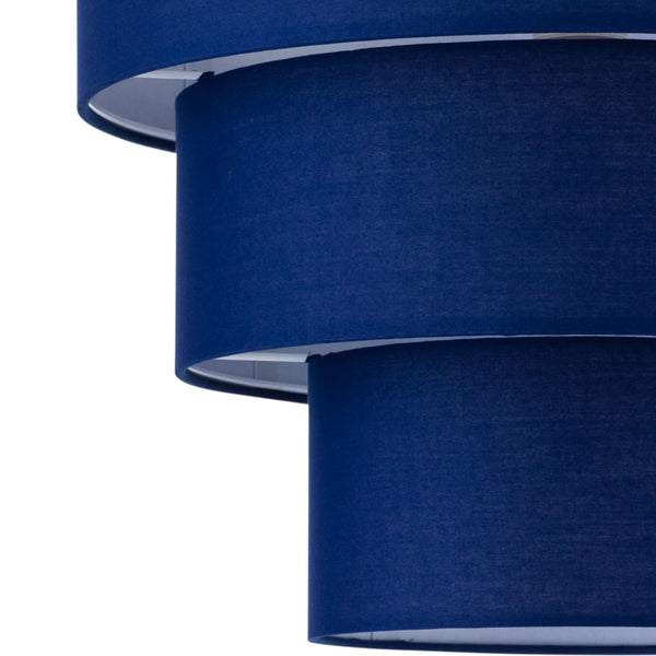 Set of 2 Barty - Navy Blue 38cm Tiered Pendant Shades