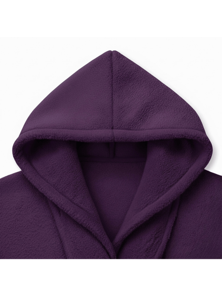 Luxury 100% Cotton Hooded Bathrobe | Soft Terry Towel Material Premium | One Size That Fits All Absorbent & Comfortable Robe for Men & Women Robe for Bathroom, Spa & Home