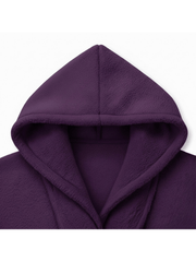 Luxury 100% Cotton Hooded Bathrobe | Soft Terry Towel Material Premium | One Size That Fits All Absorbent & Comfortable Robe for Men & Women Robe for Bathroom, Spa & Home