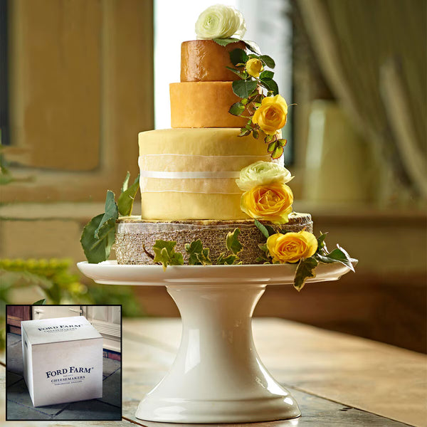 Litton Cheney 4-Tier Cheese Celebration Cake, 4.6Kg (150 Portions)