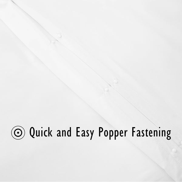 Duvet Cover Set with Matching Pillowcase Microfibre Wrinkle Resistant with Quick Popper Fastening
