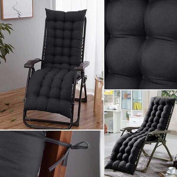 Garden Bench Cushion Chair Cushion, Sun Lounger Cushion Pads 160*50*8cm Thick Garden Recliner Chair Replacement Anti-Slip Cushion Sunbed Cushion 2 3 Seater Seat Pad for Porch Swing Patio Lawn Various Colour Options