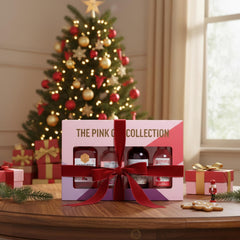Pink Gin Gift Set - Gin Gifts for Women, 4X5Cl Beefeater Pink Strawberry, Gordons, Edinburgh Plum & Vanilla, Dockyard Cherries & Berries Flavoured Liqueur, Womens Alcohol Gifts, Birthday