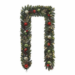 9 Ft Pre-Lit Christmas Artificial Garland with Twinkling LED Lights