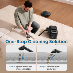 Eufy Omni E28 with Exclusive Accessory Kit Bundle, Robot Vacuum & Mop, All-In-One Station, & Portable Deep Cleaner