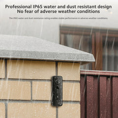 Xiaomi Smart Doorbell 3s,180° Ultra-Wide View 2k Resolution,Superior Night Vision,Professional Ip65 Water,Two Power Supply Modes 5200mah Battery, Free, Rolling 72-Hour Cloud Storage