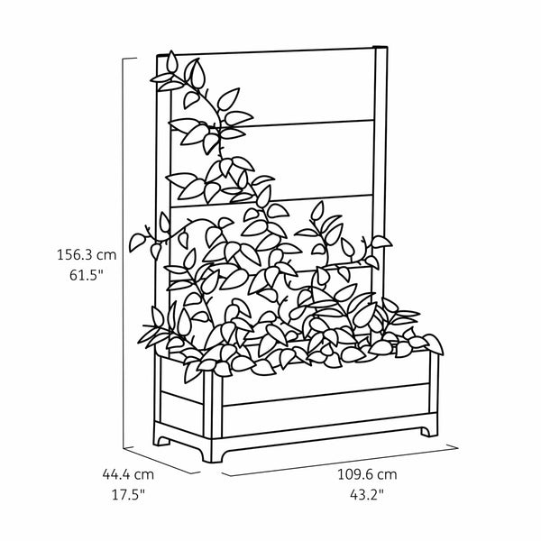 Keter Cortina Privacy Tulip Screen Planter
