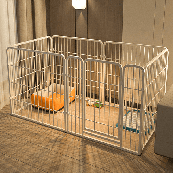 6-Panel Spacious Metal Dog Pen, Detachable Pet Pen, Small And Medium Exercise Pen, Easy to Assemble - Versatile Shape for Dogs, Rabbits, Ducks And Other Small And Medium Animals, 120 X 60 X 60Cm