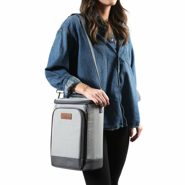 Titan High Performance Insulated Beverage Tote with 2 Ice Walls in Quarry