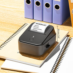 PM260B Portable Wireless Thermal Label Maker - 203DPI HD Printing, 1200mAh Long Battery, Auto-Calibration, Compatible with Mobile & Computer Systems, for Home Storage / Office Organization / Personal Item Sorting (Labels Included)