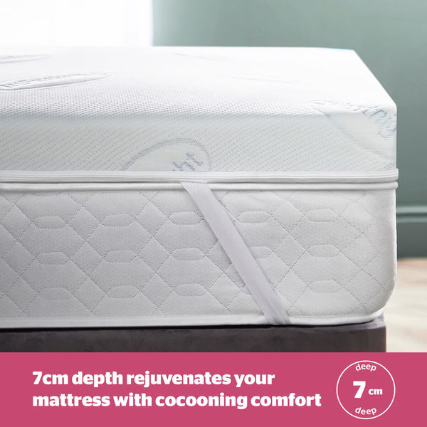 Silentnight Impress 7Cm Memory Foam Mattress Topper in 4 Sizes