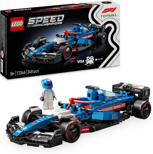 LEGO Speed Champions Ferrari SF-24 F1 Race Car Toy - Model Kit W/A Formula 1 Driver Minifigure - Gift for 10+ Year Old Boys, Girls & Adult Motorsport Fans - Christmas Treat - 77242