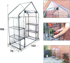 Greenhouse Indoor/Outdoor Use PVC Material Perfect to Storge Flower Pots, Plants