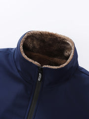 Men's New Stand-up Collar Casual Autumn and Winter Jacket Jacket Men's Velvet Padded Warm Fashion Winter Clothes -padded Jacket