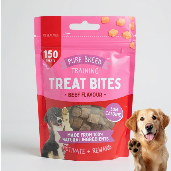 Pet Dog Training Treats 100g Dry Meat Cubes | Healthy Protein-Rich Puppy Rewards | Natural Chewy Dog Snacks for Training & Obedience