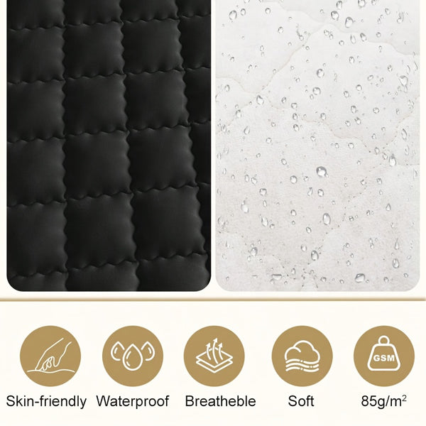 1 Waterproof Mattress Protector - Reusable Underpads, Solid Quilted Geometric Stitching Design, Thickened Durable Fabric, Suitable for Dorms, Camping, RVs And Hotels - Machine Washable, Mattress Waterproof, Camping Essentials, Modern Bed Cover