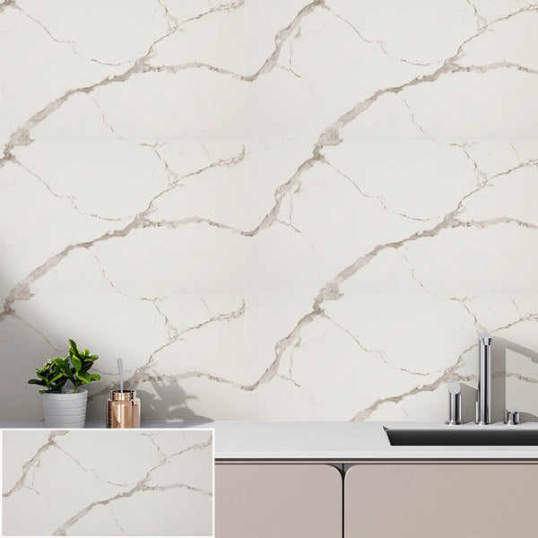 10/20/30/40 Pack Luxury Marble Effect Self-adhesive Floor Tiles 60x30cm, 2mm Thicken Vinyl Flooring Tiles Wall Stickers, Removable PVC Wall Decals, Suitable for Living Room, Bedroom, Kitchen Backsplashes, Bathroom, Office, Background Walls, Easy To Instal