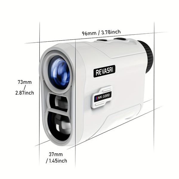 REVASRI Golf Rangefinder with Slope And Pin Lock Vibration, External Slope Switch for Golf Tournament Legal, Rangefinders with Rechargeable Battery 914.4meter Laser Range Finder