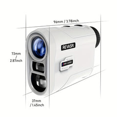 REVASRI Golf Rangefinder with Slope And Pin Lock Vibration, External Slope Switch for Golf Tournament Legal, Rangefinders with Rechargeable Battery 914.4meter Laser Range Finder