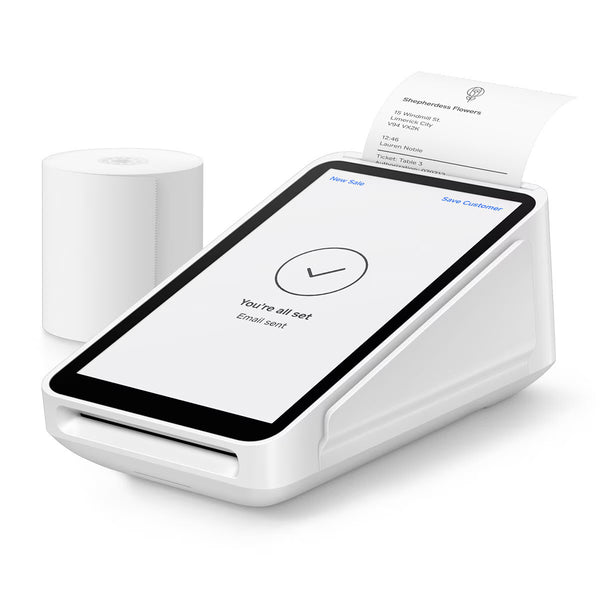 Square All-In-One Payment Terminal & 20 X Receipt Rolls Bundle